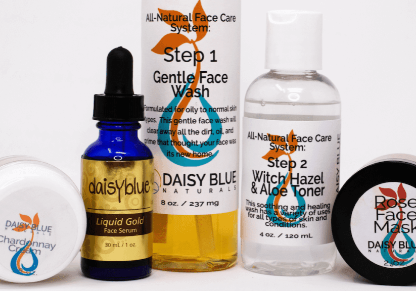 A photo of Daisy Blue's cleansing products to accompany the blog, Why is cleansing your face important?