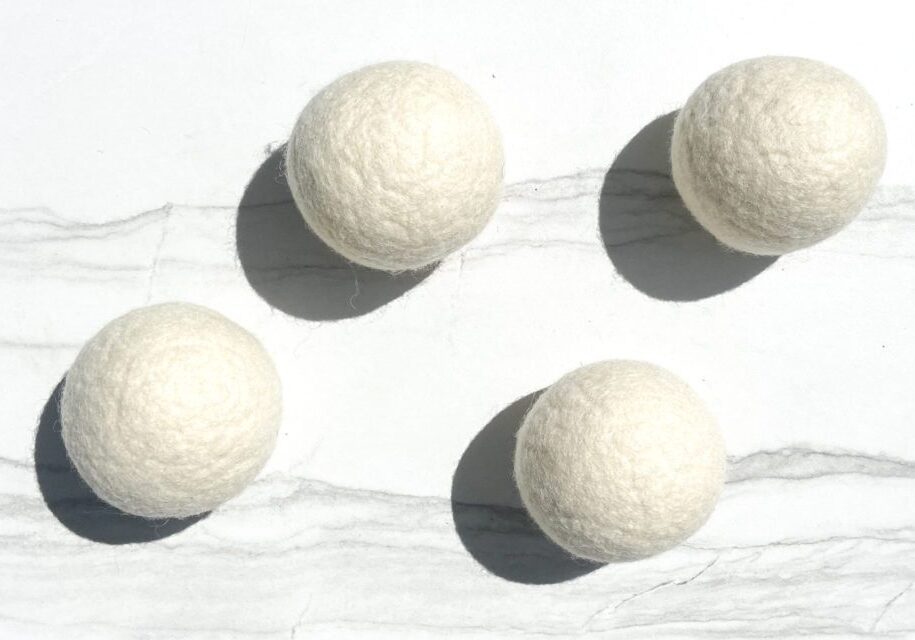 four wool dryer balls